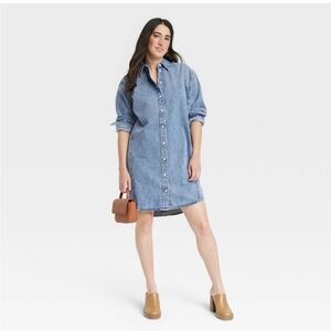 Universal Thread Blue Denim Mini Dress